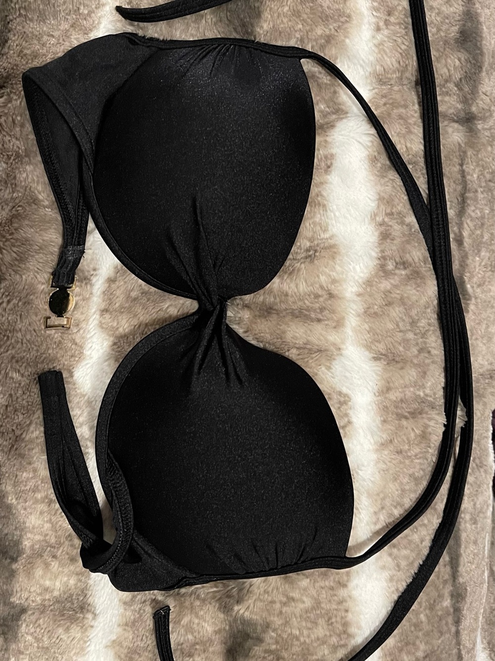 Victoria's Secret Black Push-Up Bikini Top